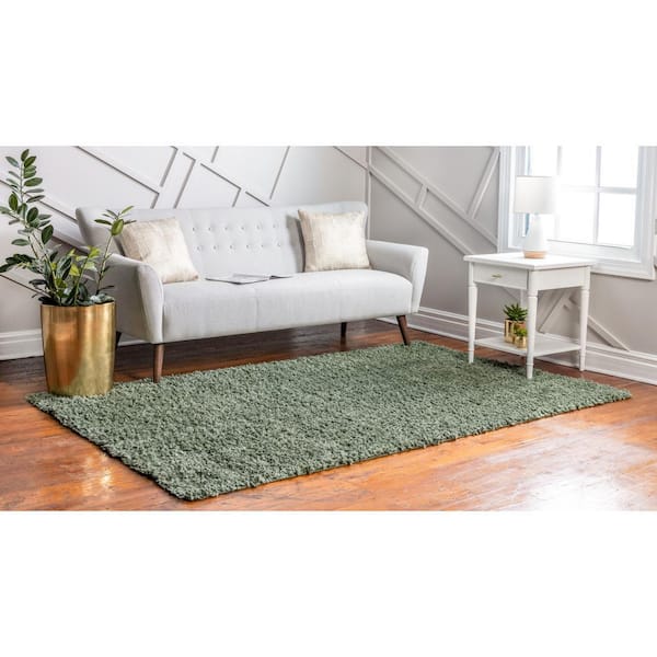 Unique Loom Anti-Slip Rug Pad, Beig/Green, 8x10 ft