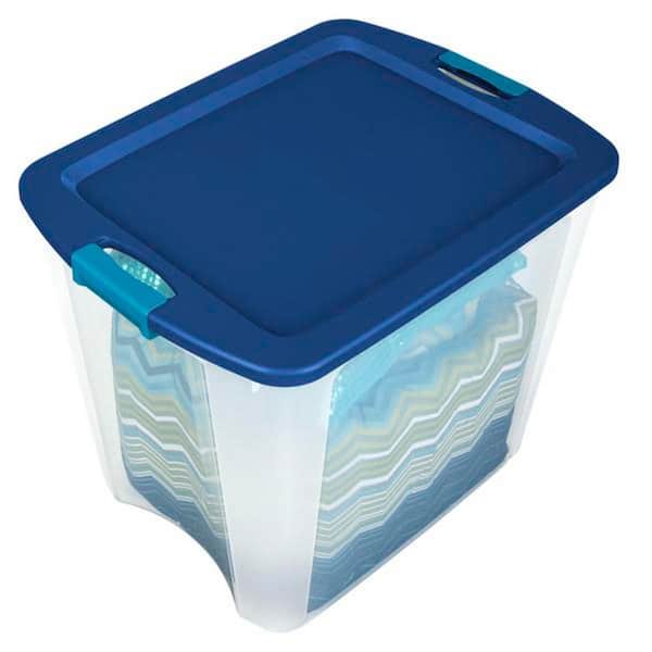 Sterilite Corporation 4-Pack Large 14-Gallons (56-Quart) Green Weatherproof  Rolling Underbed Tote with Latching Lid in the Plastic Storage Containers  department at