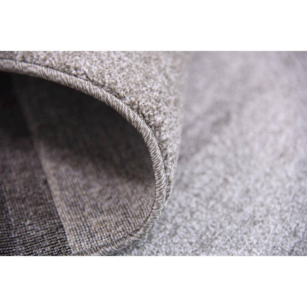 Angelica Light Gray 9' x 12' Tufted Geometric Synthetic Area Rug