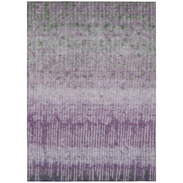 Chantille Machine Washable Indoor/Outdoor Abstract ACN2811 Purple 9 ft. x 12 ft. Area Rug