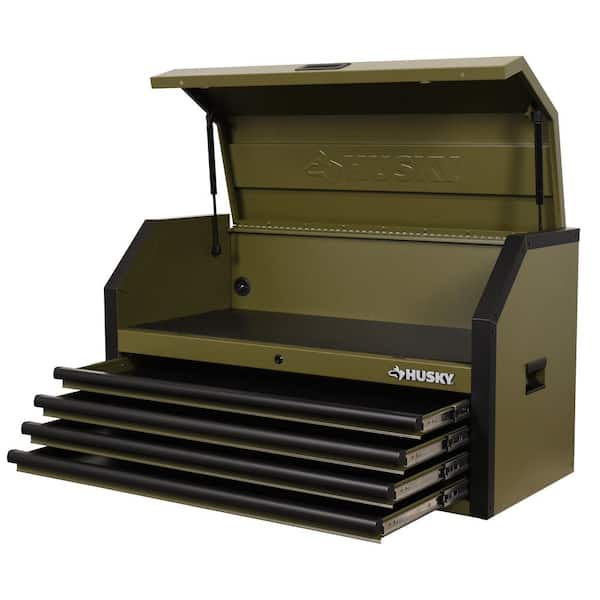 Husky Standard Duty 42 in. 4-Drawer Matte Army Green Top Tool