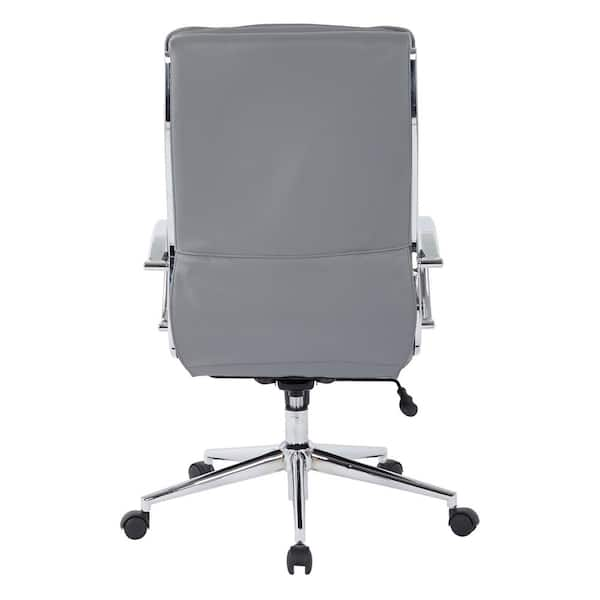 Office Star Products Low Back Executive Office Chair With Chrome Base 