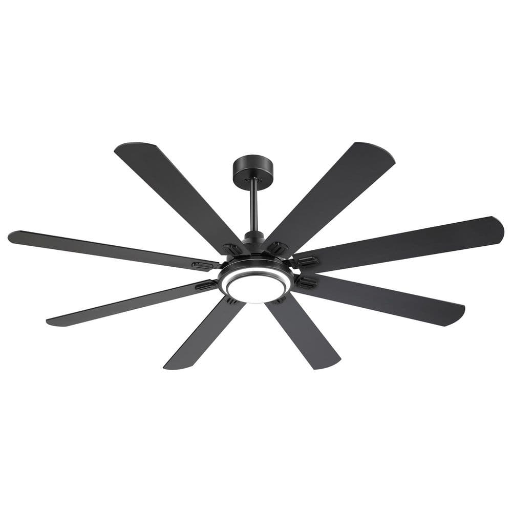 72 in.Black Standard Downrod Outdoor Ceiling Fans with Lights and Remote,3CCT Quiet DC Motor, 6 Speeds,8 Blades price history on PriceWatchPro