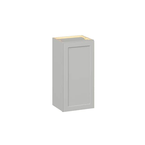 Emerson Whisper Gray Wall 1 Door Ready to Assemble Kitchen Cabinet (15 in. W x 30 in. H x 12 in. D)