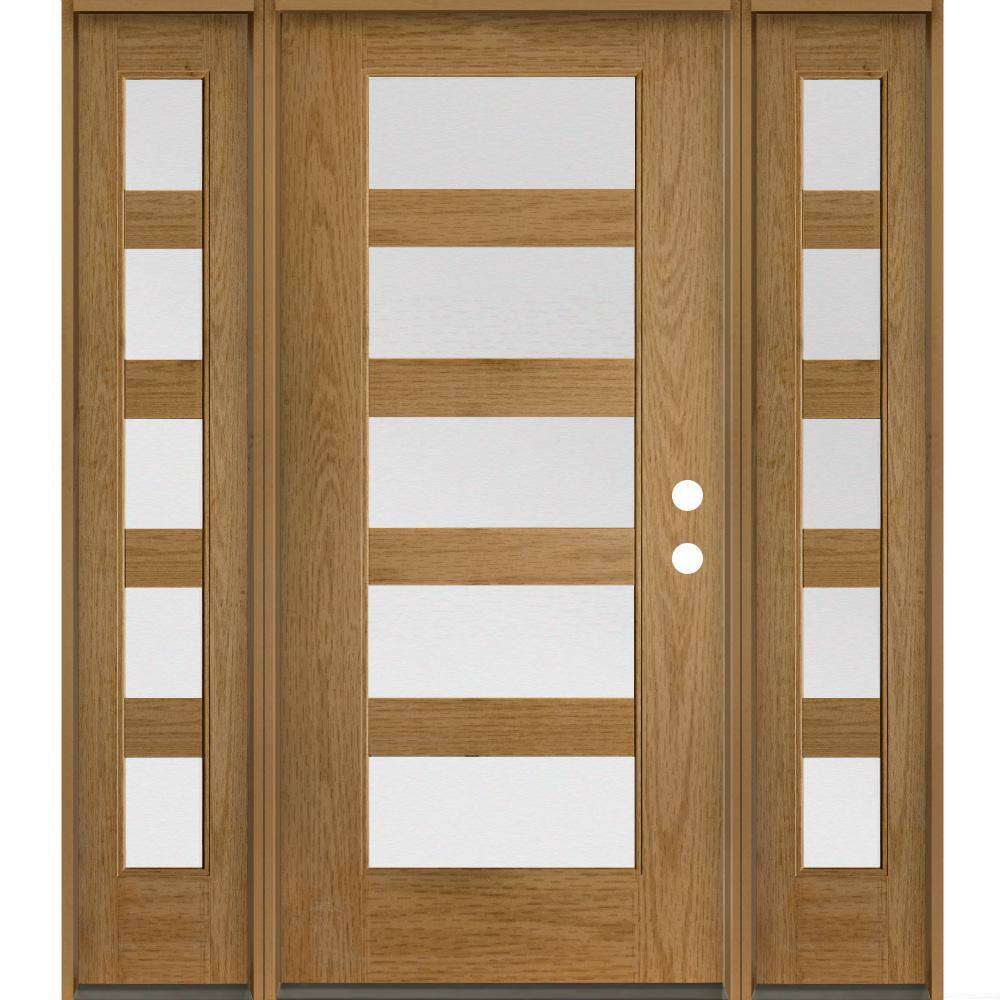 Reviews for Krosswood Doors ASCEND Modern 64 in. x 80 in. 5Lite Left