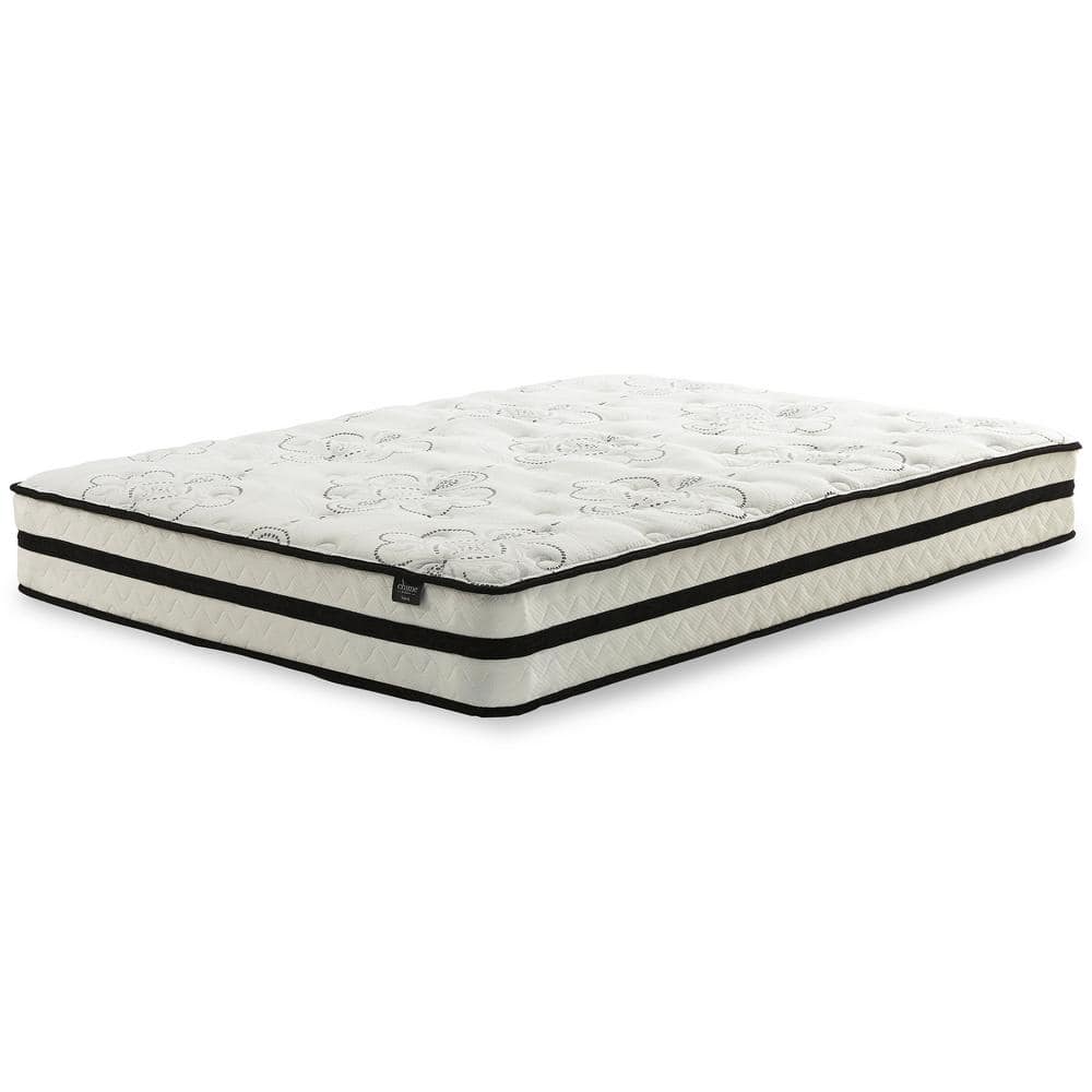 Modern Twin-Size Innerspring Gel Memory Foam Mattress in White