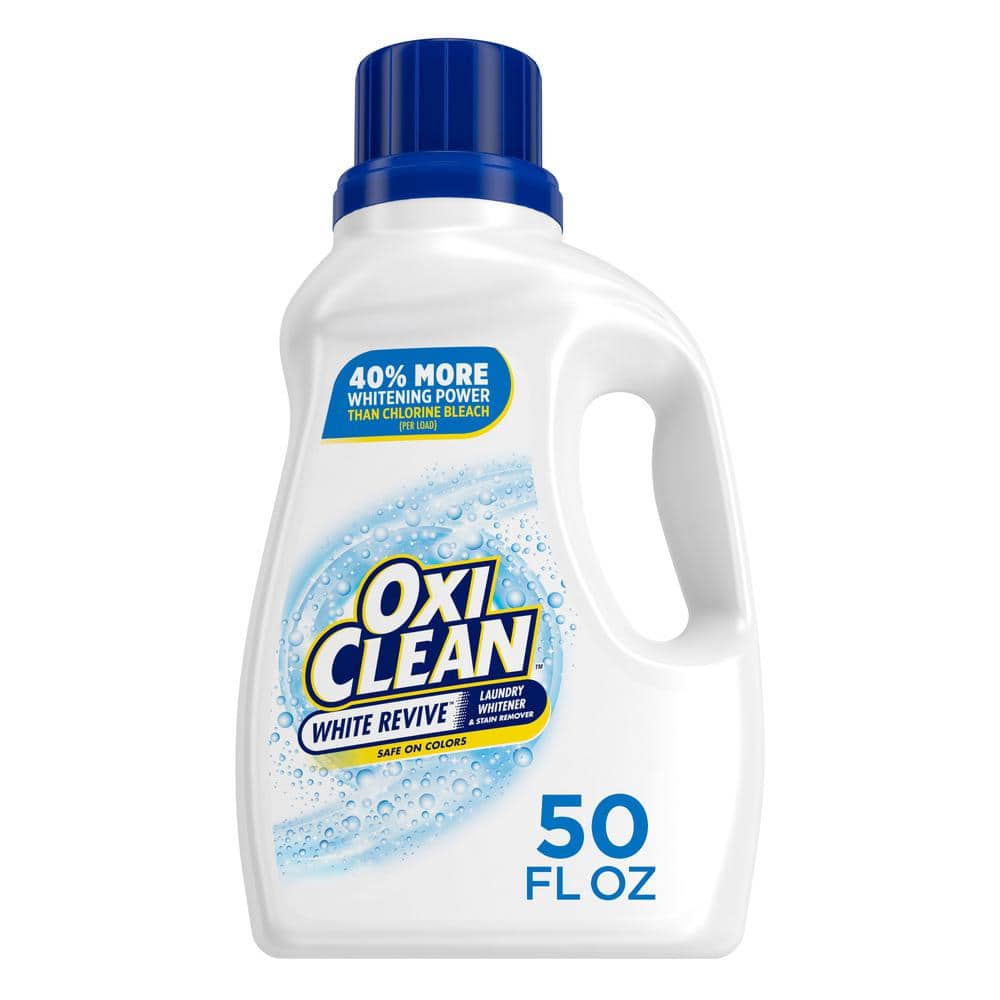 OxiClean 50 oz. White Revive Liquid Laundry Whitener + Stain Remover 5062 -  The Home Depot