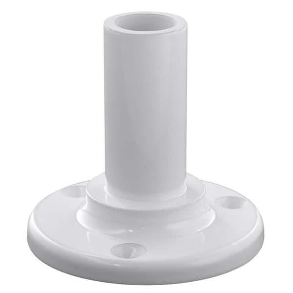 DeckoRail White ADA Aluminum Straight Hand Rail Wall Mount 242214