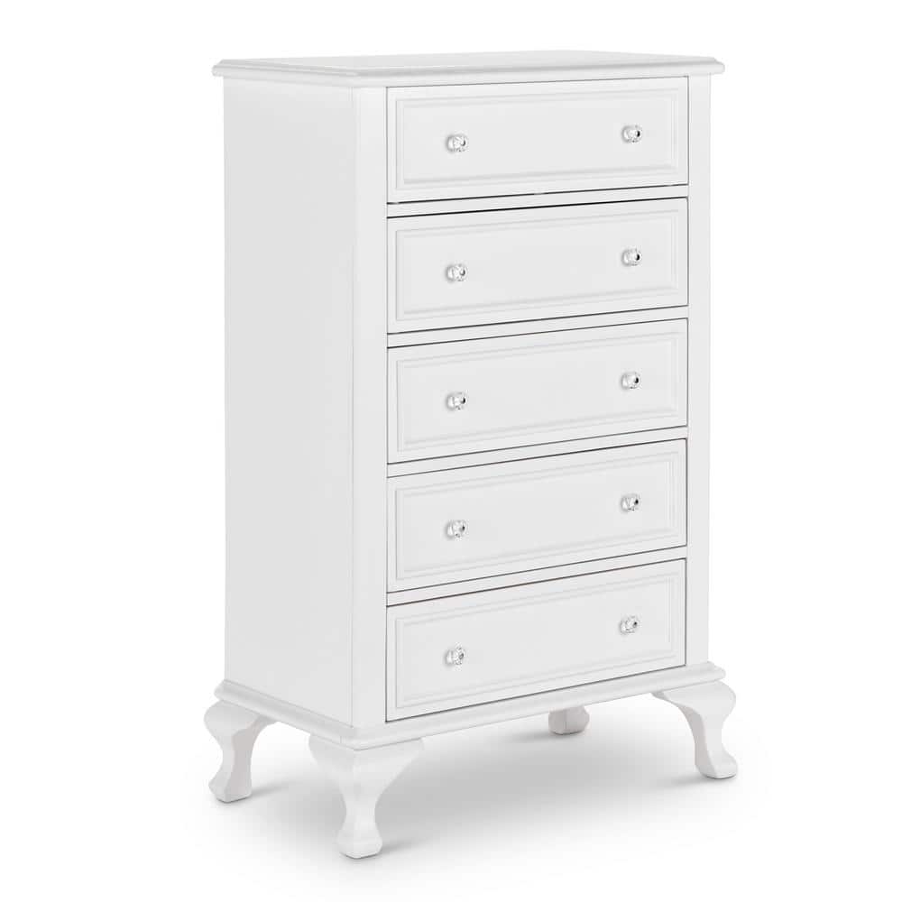 Jenna White Full 3-Piece Kids Bedroom Set with Faux Leather Headboard