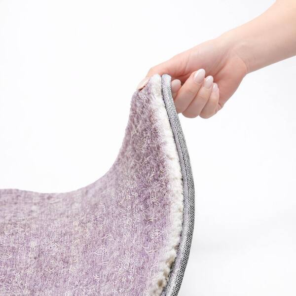 Dream Shag Premium Machine Washable Abstract ADS703 Lavender 2 ft. x 3 ft. Accent Rug