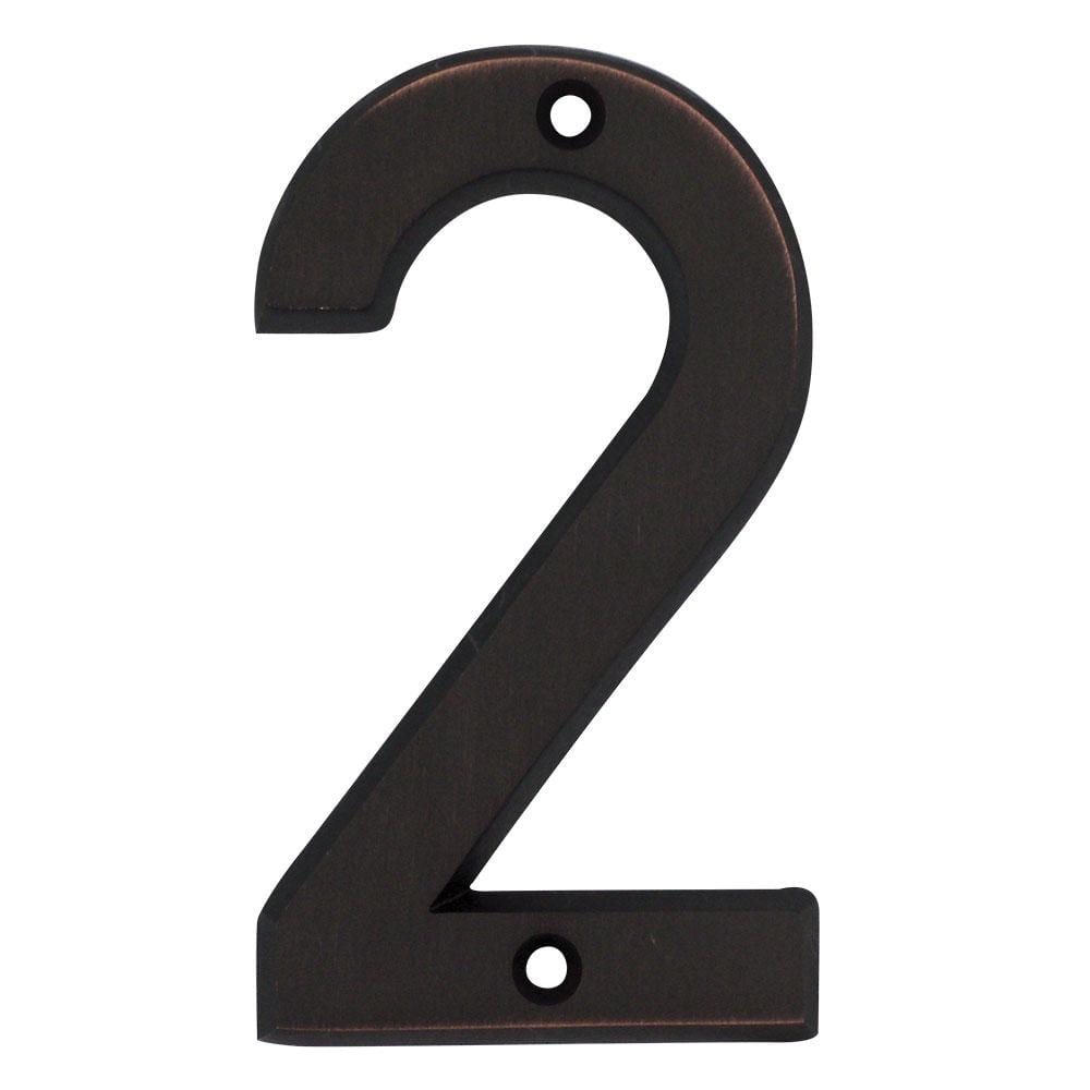 6 in. Aged Bronze Screw On House Number 2 price history on PriceWatchPro