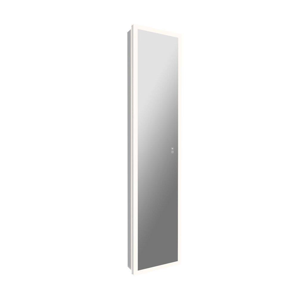 Moray 16 in. W x 70 in. H Rectangular Frameless Aluminum Full-Length Medicine Cabinet with Mirror price history on PriceWatchPro