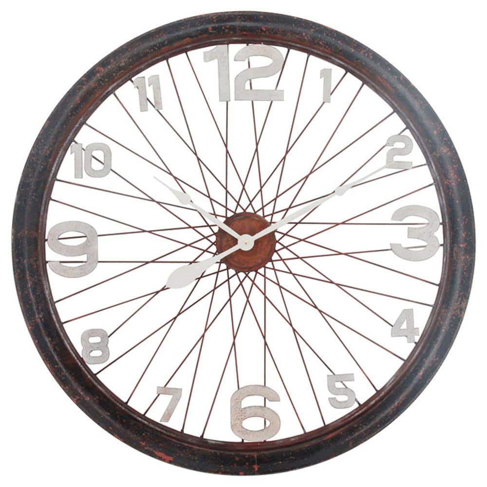Yosemite Home Decor Ship Wheel Copper Wall Clock 5120011