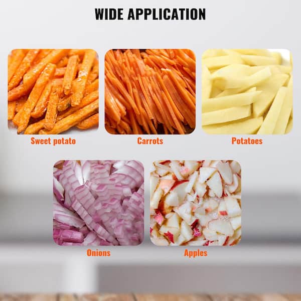 VEVOR Commercial Onion Slicer with 1/4 Blades Safe Vegetable Fruit Dicer 420 Blades