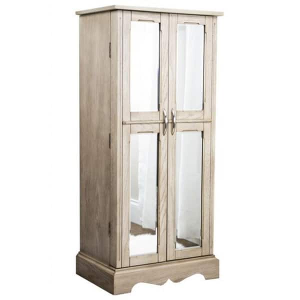 HIVES HONEY Chelsea Taupe Mist Jewelry Armoire 13inx40inx18in