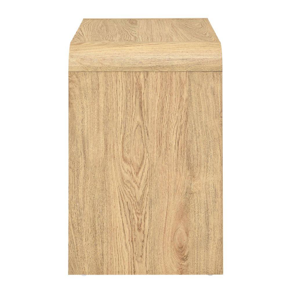 New Classic Furniture Mara 24 in. Walnut Rectangular Wood Top End Table with 2-Drawers - thumbnail 3