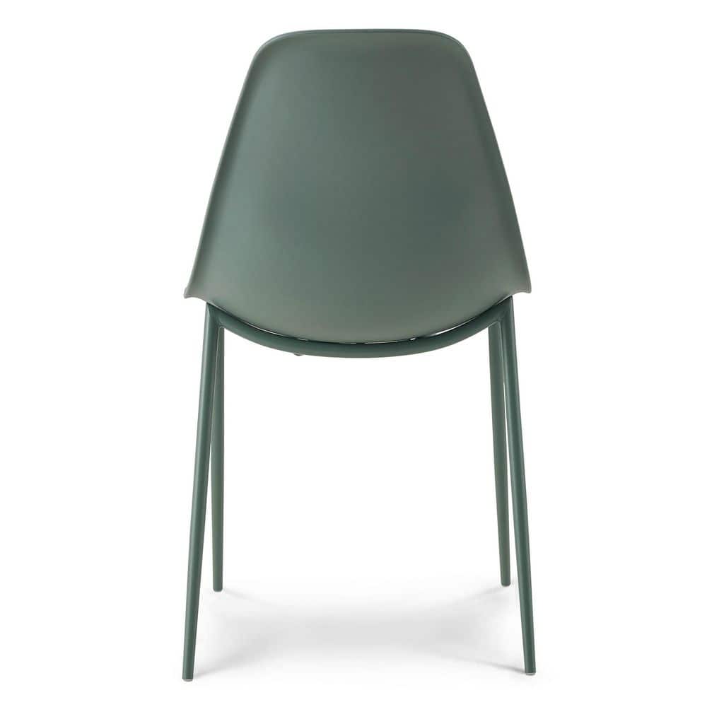 Pistachio Green High Back Metal Side Chair