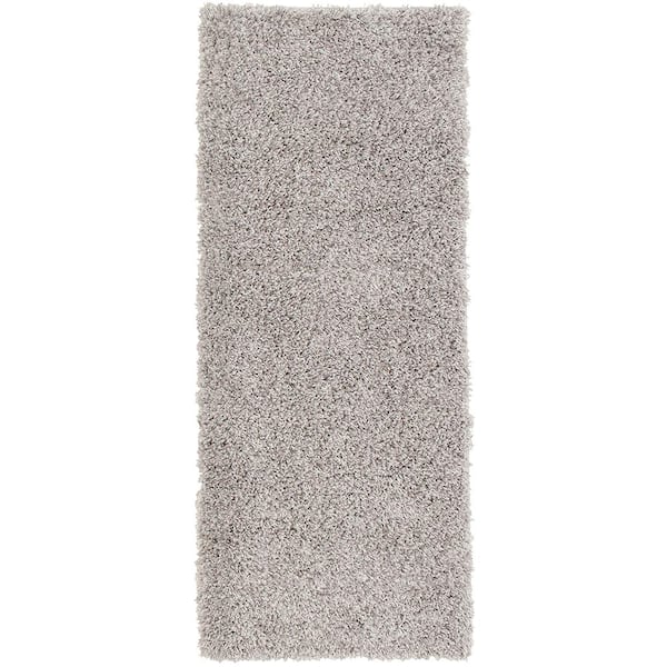TrafficMaster Zinc/Cloud Shag 2 ft. x 5 ft. Runner Rug