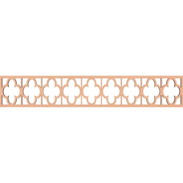Ekena Millwork Woodall Fretwork 0.375 in. D x 46.625 in. W x 8 in. L Alder Wood Panel Moulding