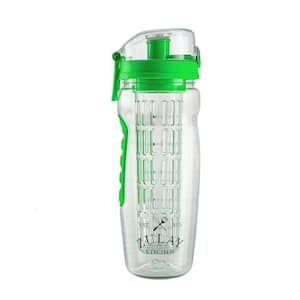 34 oz. Tritan Plastic Fruit Infuser Water Bottle - Energy Green