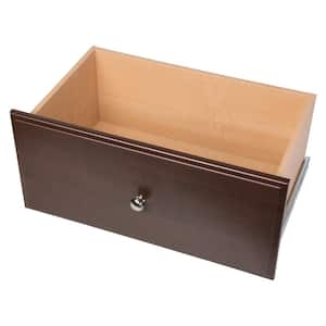 12 in. H x 24 in. W Brown Wood Drawer