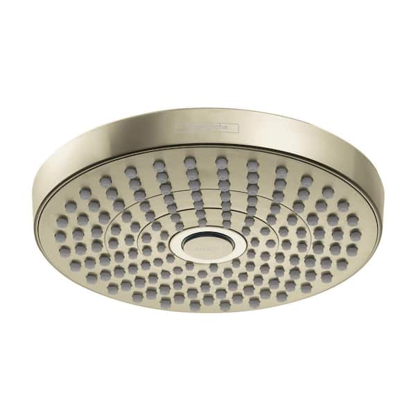Hansgrohe Croma Select S Patterns 2.5 GPM 7 in. Fixed Shower Head in Polished Nickel