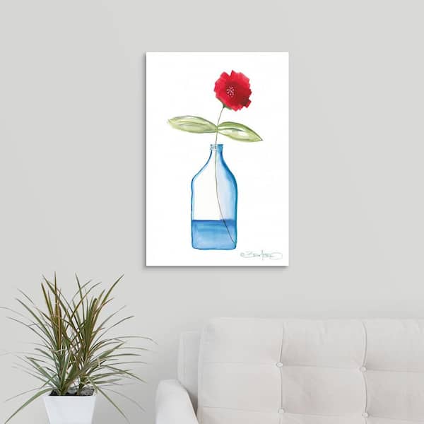 GreatBigCanvas "Flowers in a Jar II" by David Bromstad Canvas Wall Art