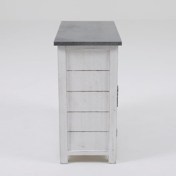 Rustic Wood 2-Drawer 1-Door Slim Storage Cabinet - 48.23 Tall - On Sale -  Bed Bath & Beyond - 29738758