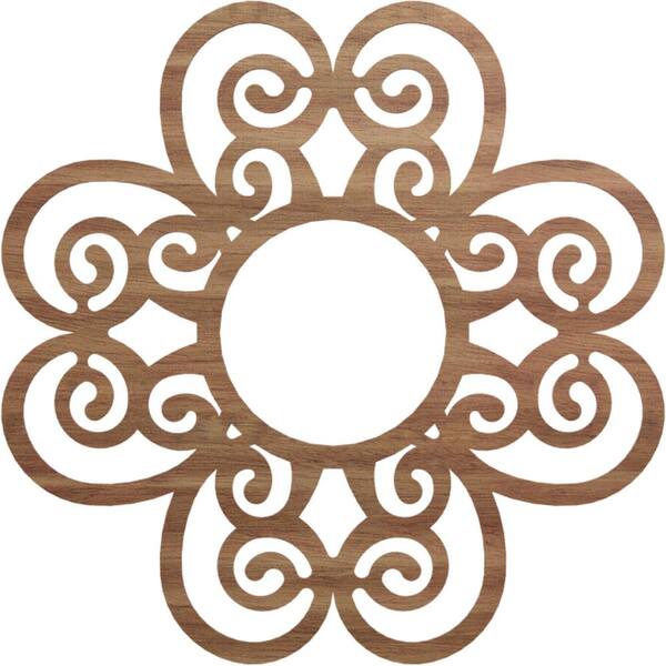 Ekena Millwork 0.25 in. x 40 in. x 40 in. Wood Medallion Moulding