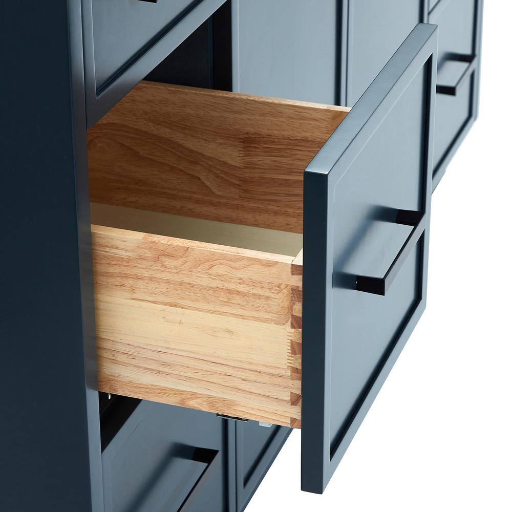 Kelly 48" Midnight Blue Solid Wood Bathroom Vanity Base