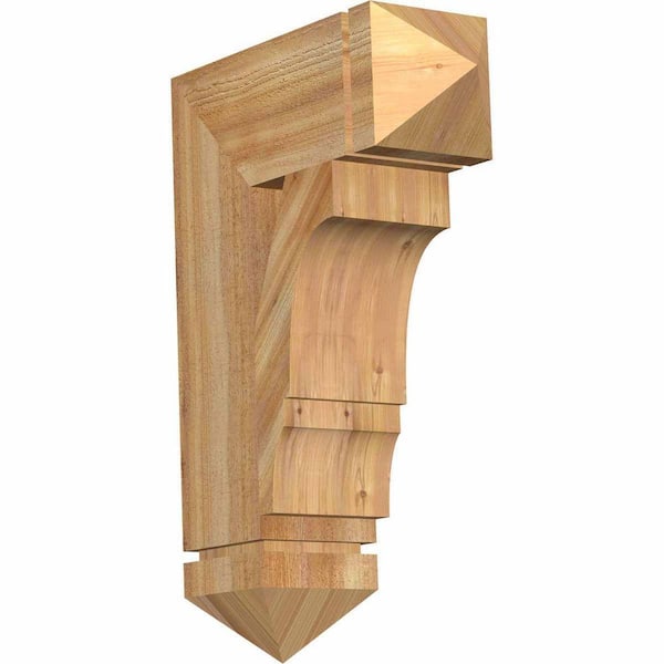Ekena Millwork 6 in. x 26 in. x 18 in. Western Red Cedar Balboa Arts and Crafts Rough Sawn