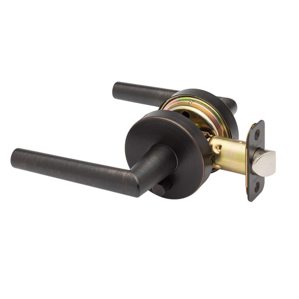 Modern Tuscan Bronze Pushbutton Privacy Bed/Bath Door Handle price history on PriceWatchPro