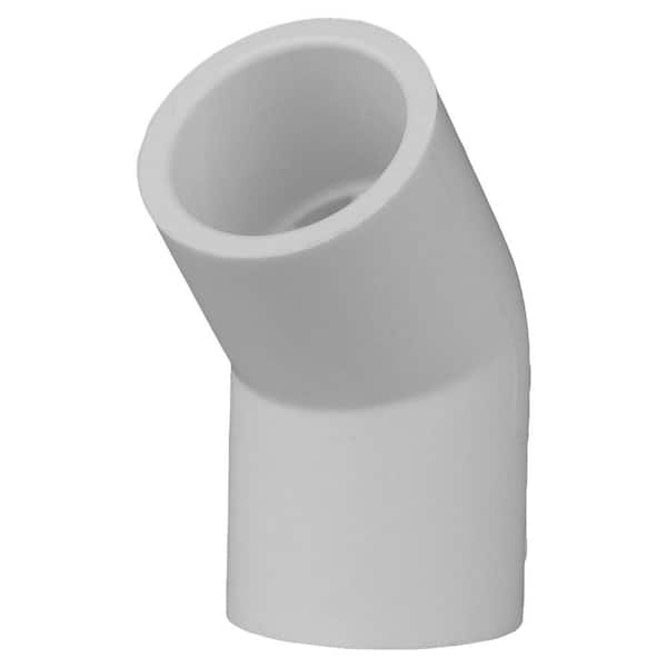 Charlotte Pipe 1/2 in. PVC Schedule. 40 45-Degree S x S Elbow Fitting