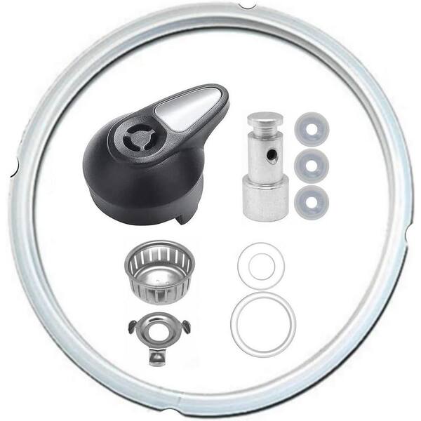 10-Piece Silicone Pressure Cooker Replacement Parts Set Steam Release Valve Anti-Block Shield Sealing Ring
