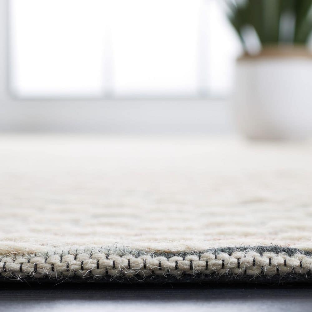 Marbella Beige/Blue 8 ft. x 10 ft. Striped Solid Color Area Rug - thumbnail 6