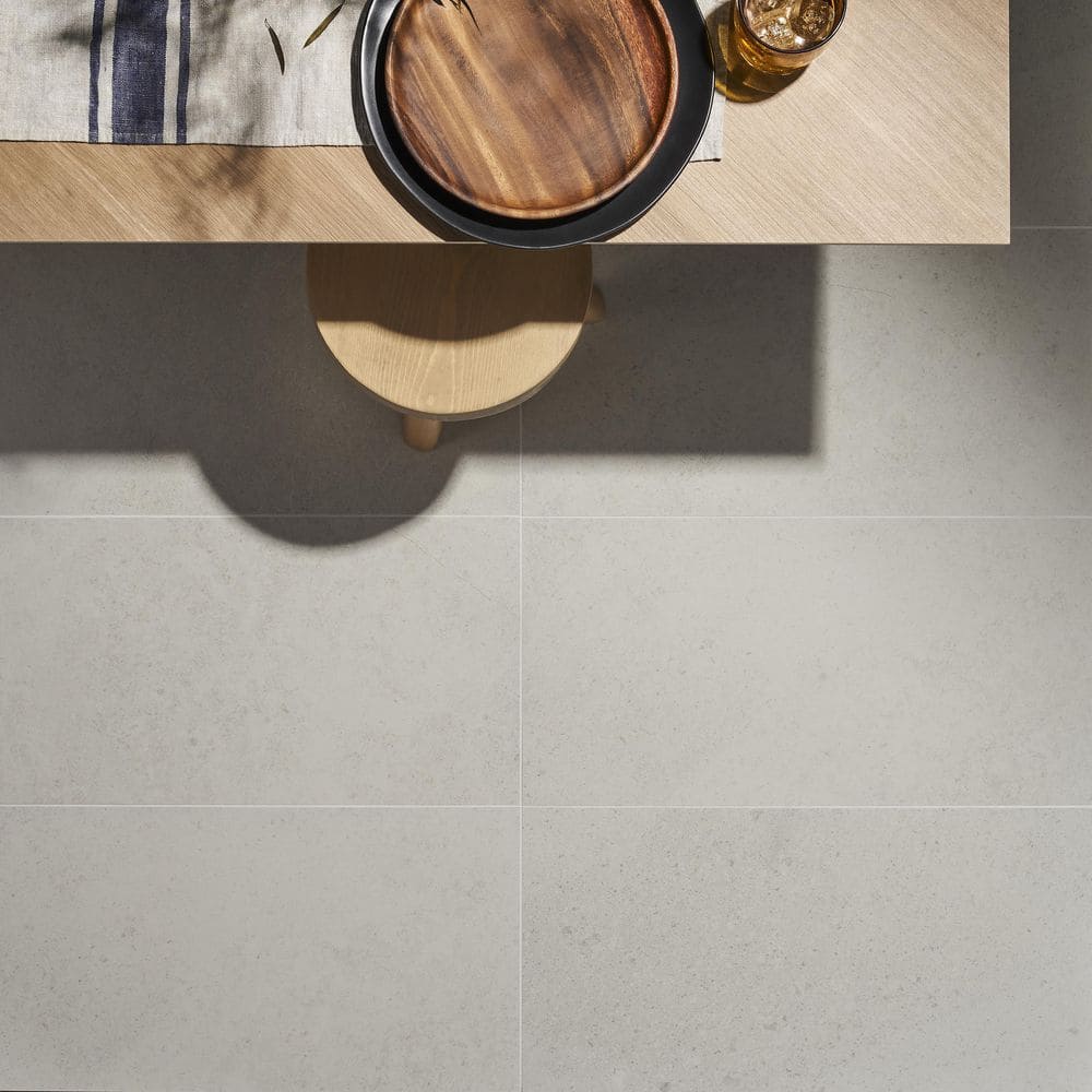 Iris White Matte Porcelain Floor and Wall Tile 11.81 x 23.62 in