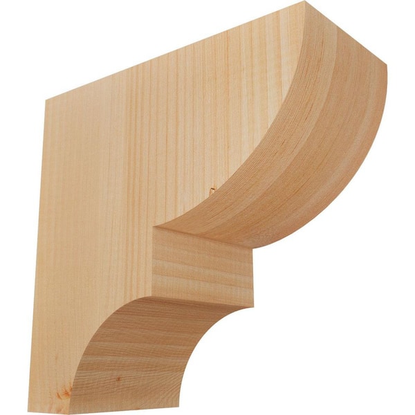 Ekena Millwork 5-1/2 in. x 12 in. x 12 in. Douglas Fir Ridgewood Smooth Corbel
