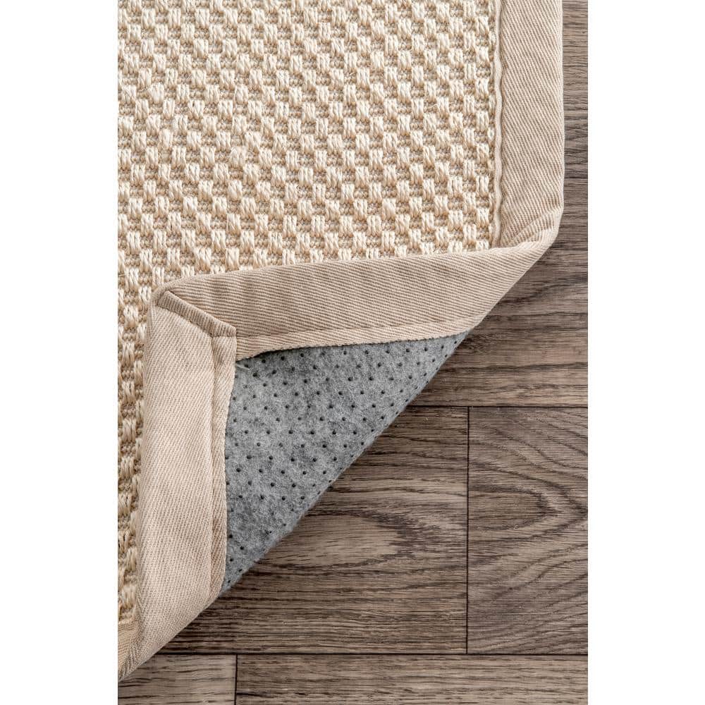 Elaine Chino 10' x 14' Handmade Wool-Cotton Blend Area Rug