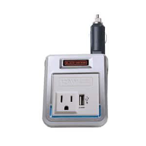 120-Watt Portable Car Power Inverter with Dual USB Ports