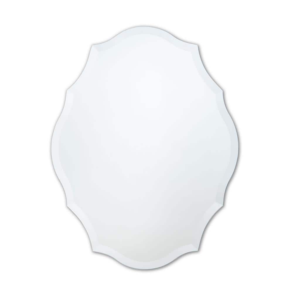23.5" x 30.5" Clear Beveled Frameless Vanity Mirror