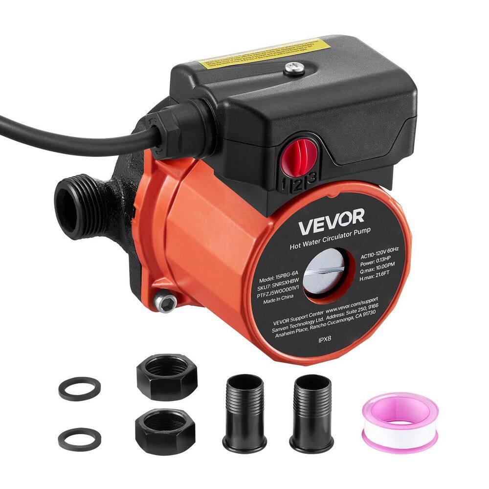 Hot Water Recirculating Pump, 10 GPM, Instant Circulation Circulator Pump System, 3-Speed Control, 0.13 HP, 110-120V price history on PriceWatchPro
