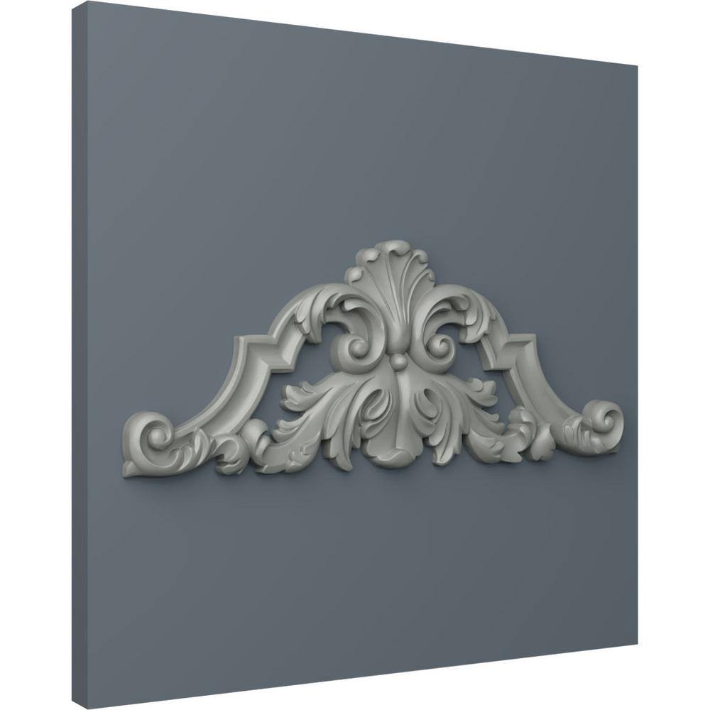 Ekena Millwork Savona 8.88'' H x 22.25'' W x 1.125'' D Urethane Onlay Scroll