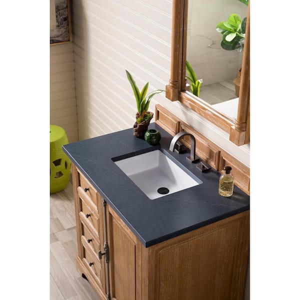 James Martin Vanities Providence 36 In Single Bath Vanity Driftwood With Quartz Top Charcoal Soapstone White Basin 238 105 5511 3csp The Home Depot Quartz Vanity Top In Charcoal Soapstone, Bathroom Vanity Portland Me