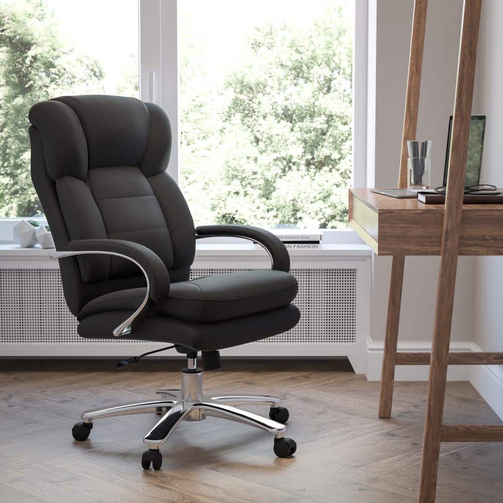 Flash Furniture Black Hercules Series 24/7 Intensive Use Swivel