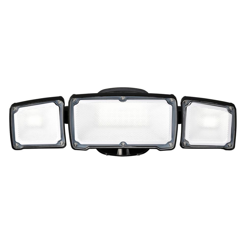 AWSENS 40Watt 3800 Lumens Black Dusk to Dawn Control 3 Head Outdoor