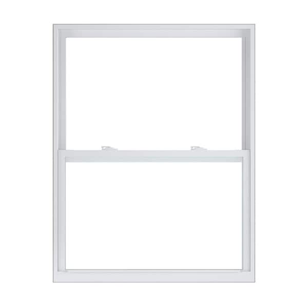 American Craftsman 36 in. x 46 in. 50 Series White Single Hung Low-E Argon Glass Vinyl Replacement Window, Screen Incl