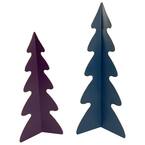 15 " Blue Triangular Christmas Tree with a Curved Design Table Top Decor