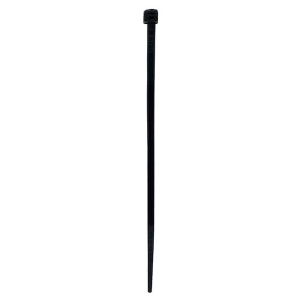 Power Gear 4 in. Plastic Cable Ties, Black (100-Pack)
