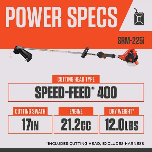 ECHO 21.2 cc Gas 2-Stroke Straight Shaft String Trimmer with i-75