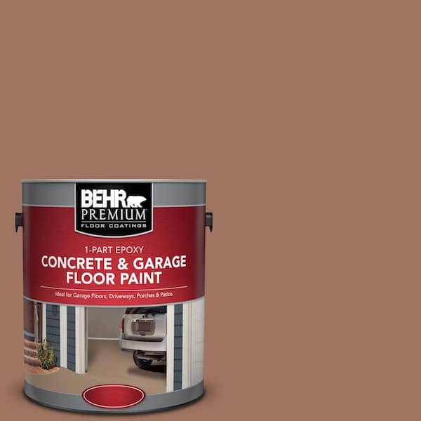 BEHR Premium 1 gal. #PFC-14 Iron Ore 1-Part Epoxy Satin Interior/Exterior Concrete and Garage Floor Paint